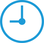 clock icon- blue